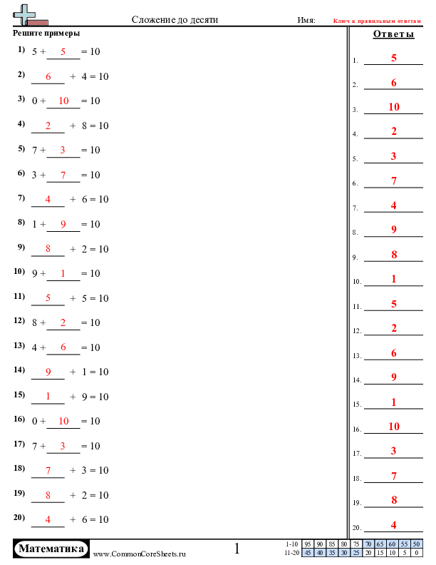  - сложение-до-десяти worksheet