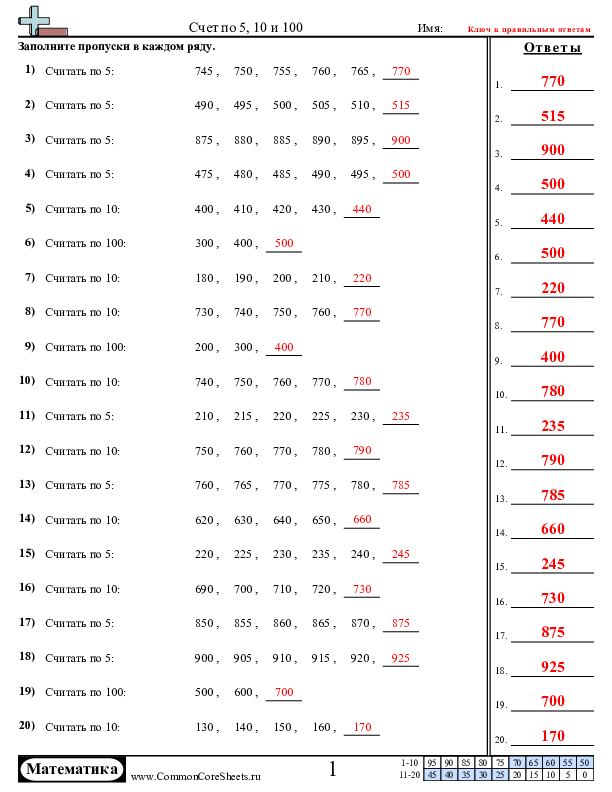  - счет-по-5-10-100 worksheet