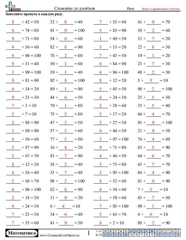  - сложение-до-кратных-десяти worksheet