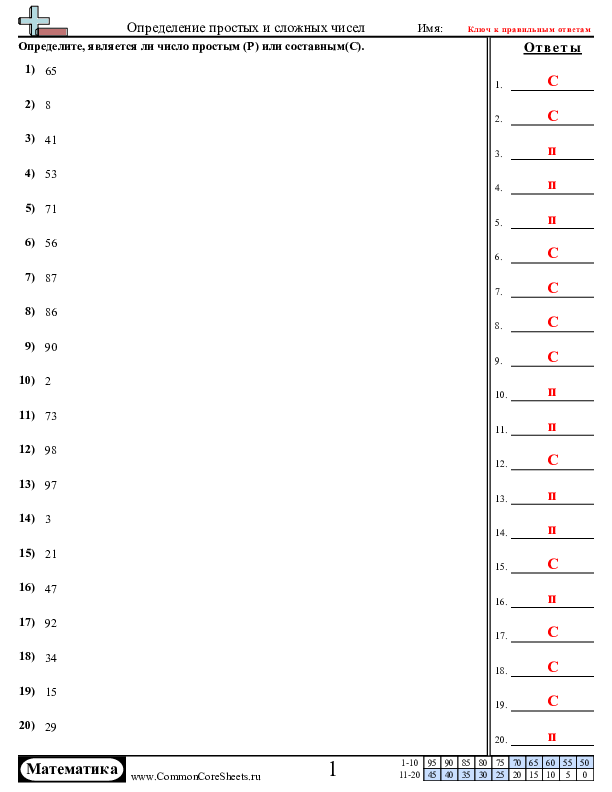  - определение-простых-и-сложных-чисел worksheet