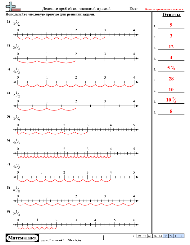  - деление-дробей-по-числовой-прямой worksheet