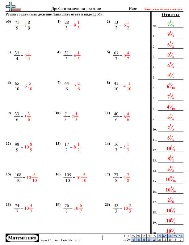  - дроби-и-примеры-на-деление worksheet