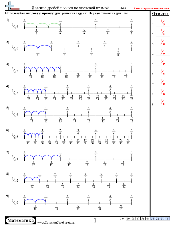  - дроби-на-числовой-прямой-относительно-целого-числа worksheet