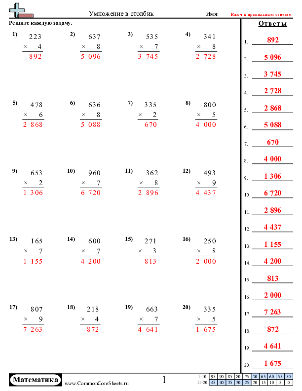  - умножение-в-столбик-трехзначного-и-однозначного-чисел worksheet