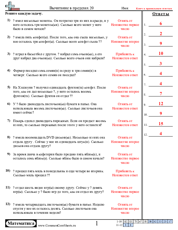  - 886 worksheet