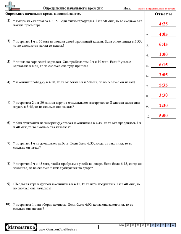  - 939 worksheet