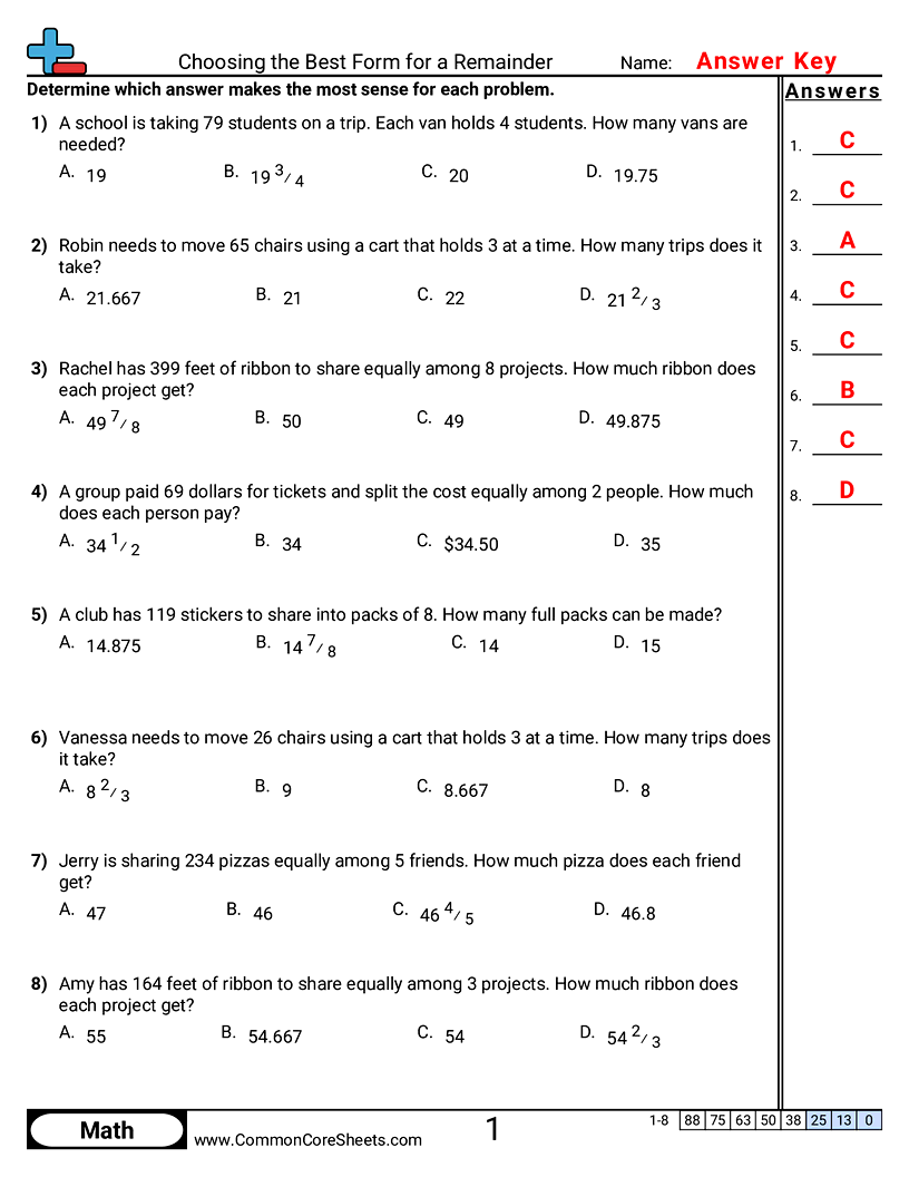 Related worksheet