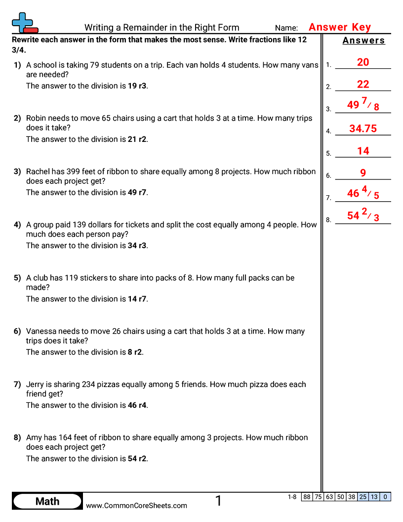 Related worksheet