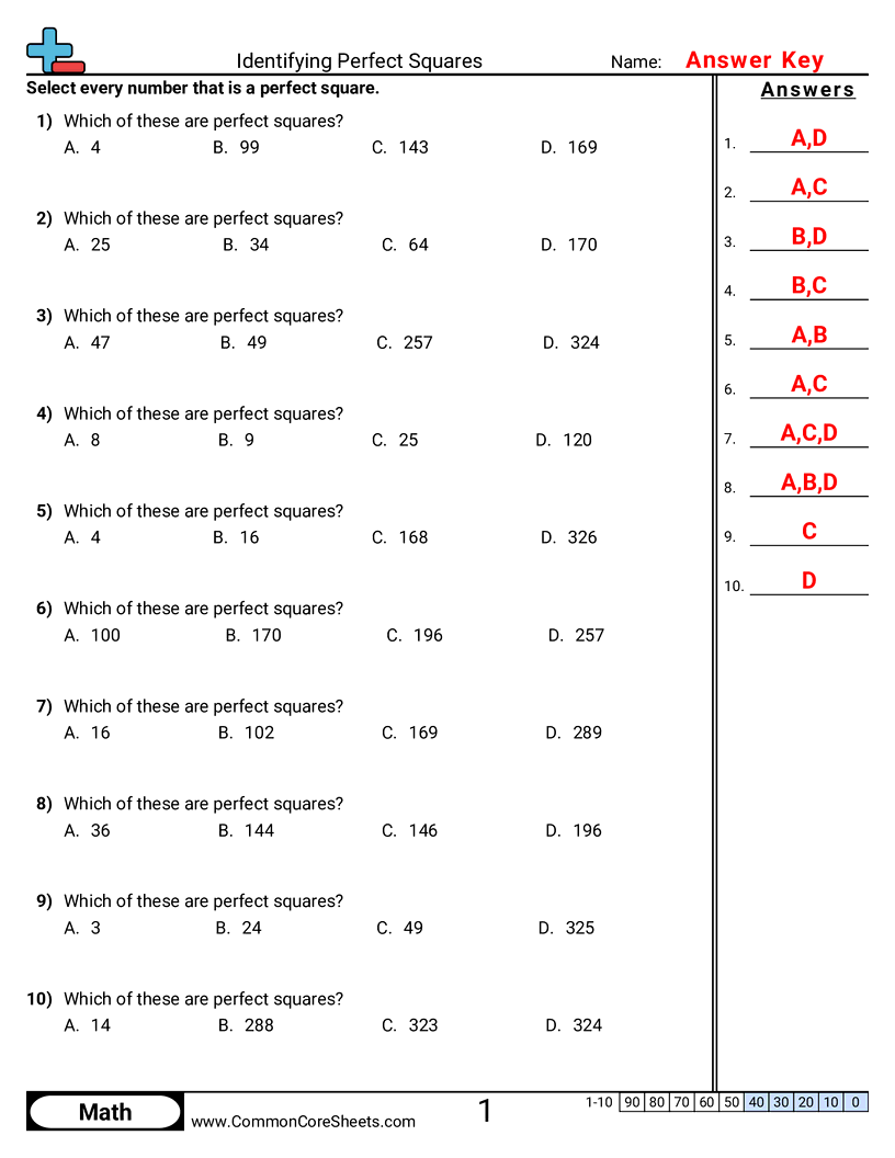 Related worksheet