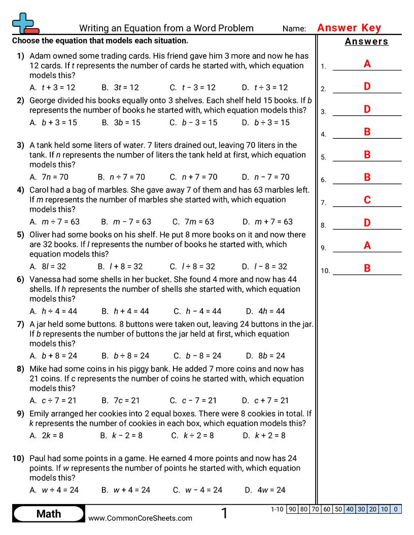 Related worksheet