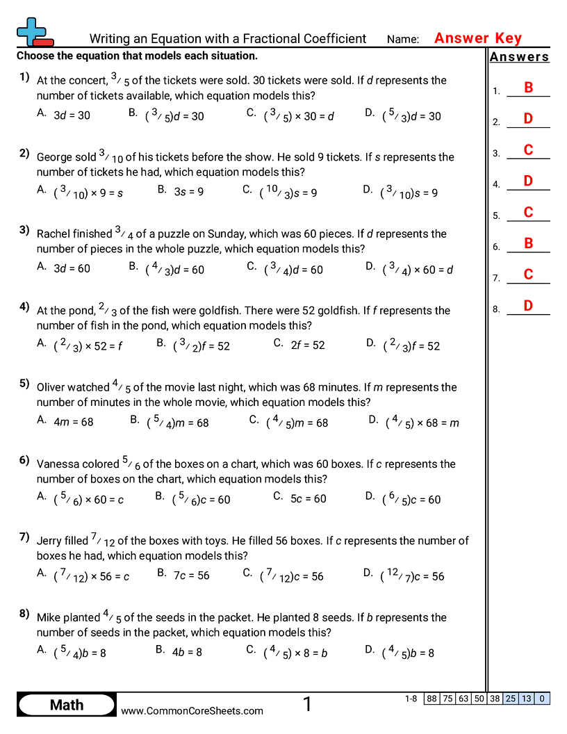 Related worksheet