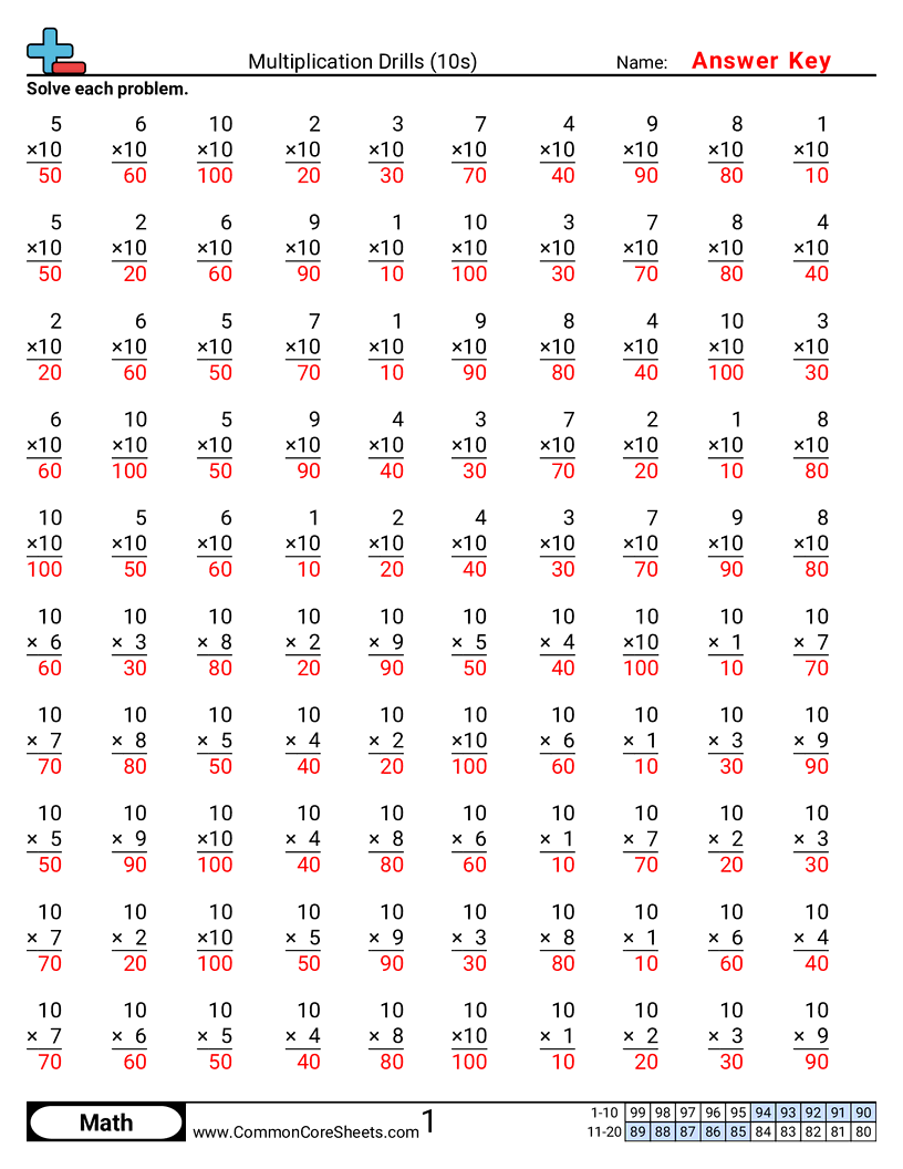 Related worksheet