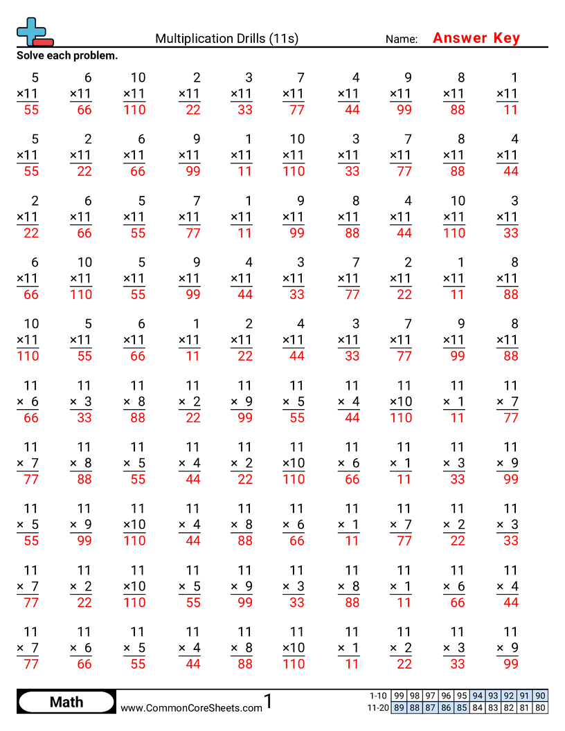 Related worksheet