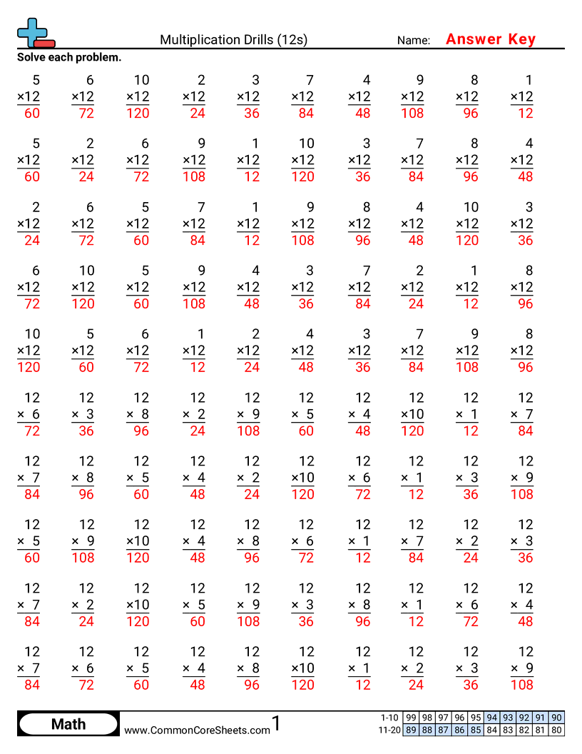 Related worksheet
