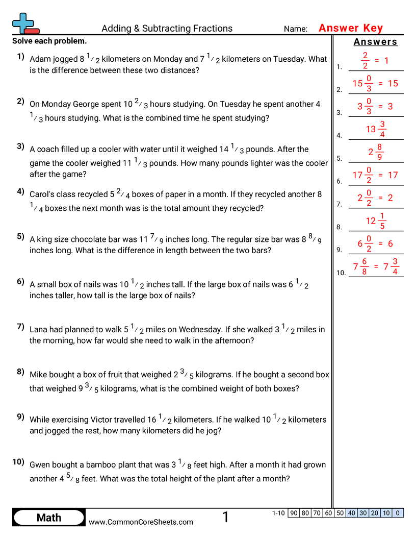 Related worksheet