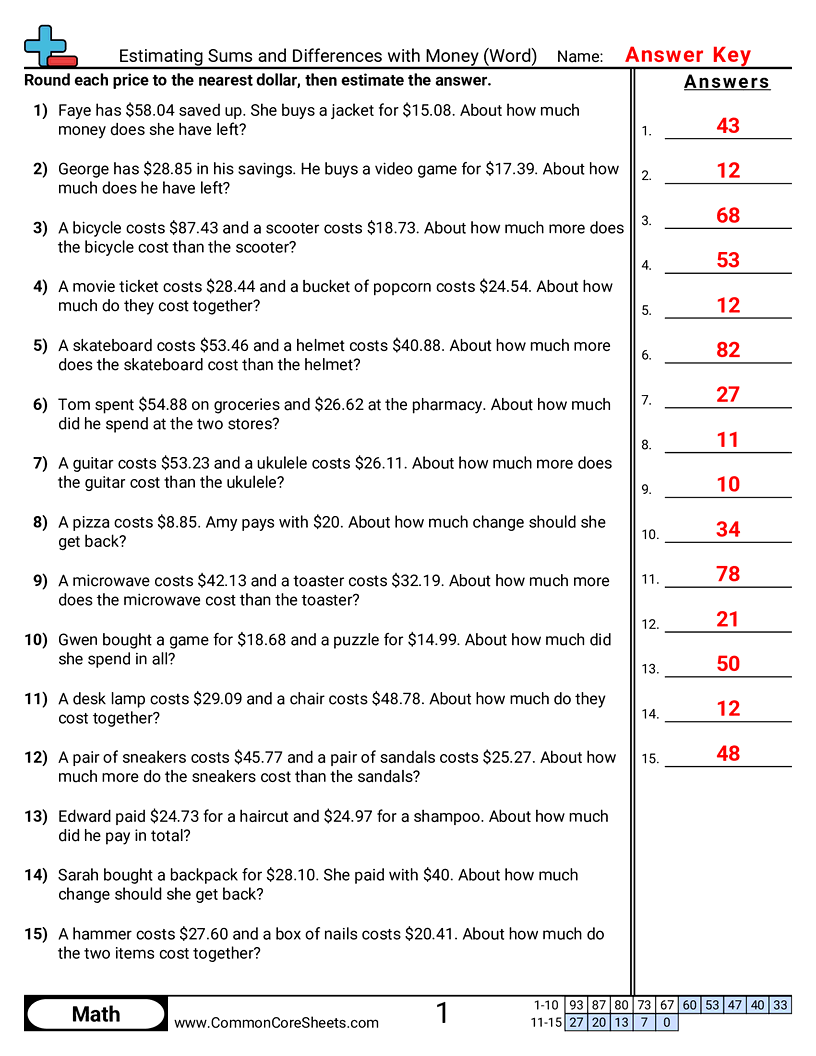 Related worksheet