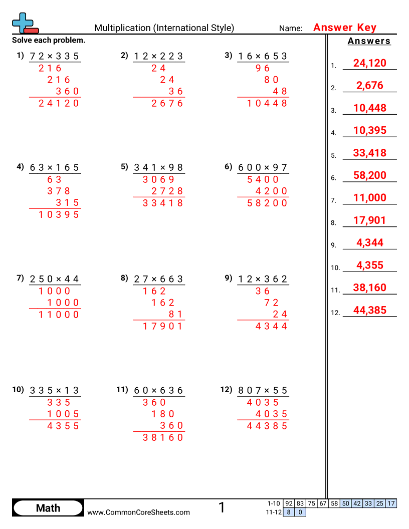 Related worksheet