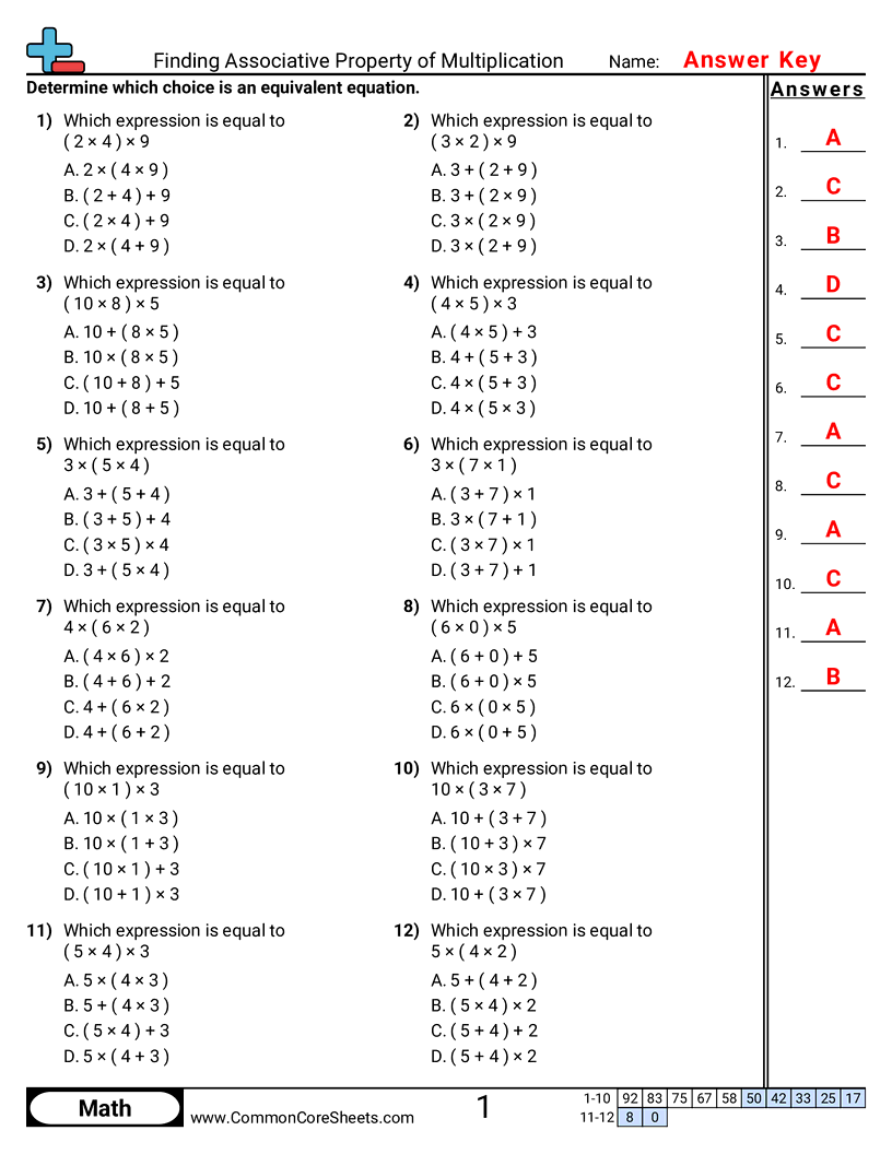 Related worksheet